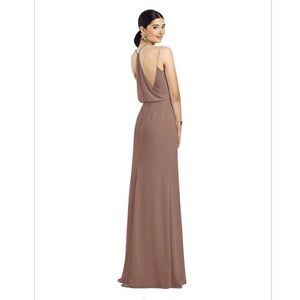Draped Blouson Back Chiffon Maxi Dress (Sienna)